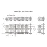 Presný valčekový reťaz s krátkym rozstupom