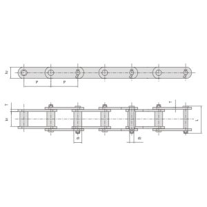 inžiniersky oceľový reťazový puzdrový reťaz
