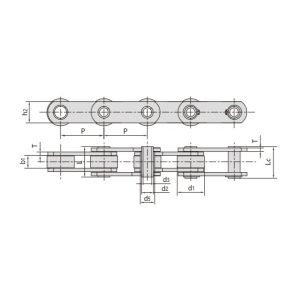 Dutý čapový dopravný reťazec radu FVC