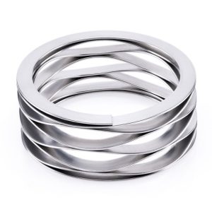 viacotáčková vlnová pružina s podložkovými koncami