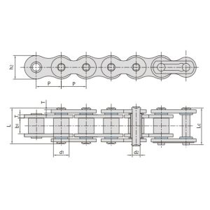 O-krúžkový valčekový reťaz