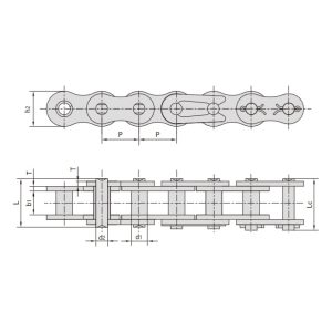 reťazový zdvihák bez valcov
