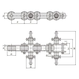 gumové rukavice dopravný reťaz