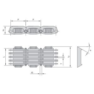reťazec na formovanie zubov