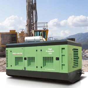 skid namontovaný dieselový rotačný skrutkový vzduchový kompresor