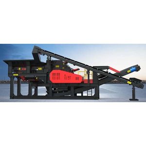 stanica nárazového drviča namontovaná na podvozku