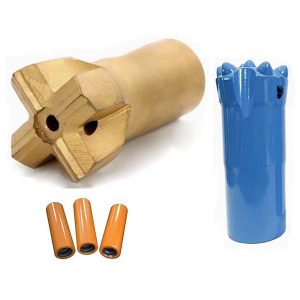 Vrták R28 s krížovým a gombíkovým výstrižkom