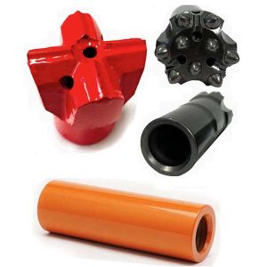 Krížová vrtná korunka R32 s upínacím puzdrom