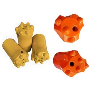 kužeľový vrták s gombíkovým hrotom pre vrtné nástroje s horným kladivom